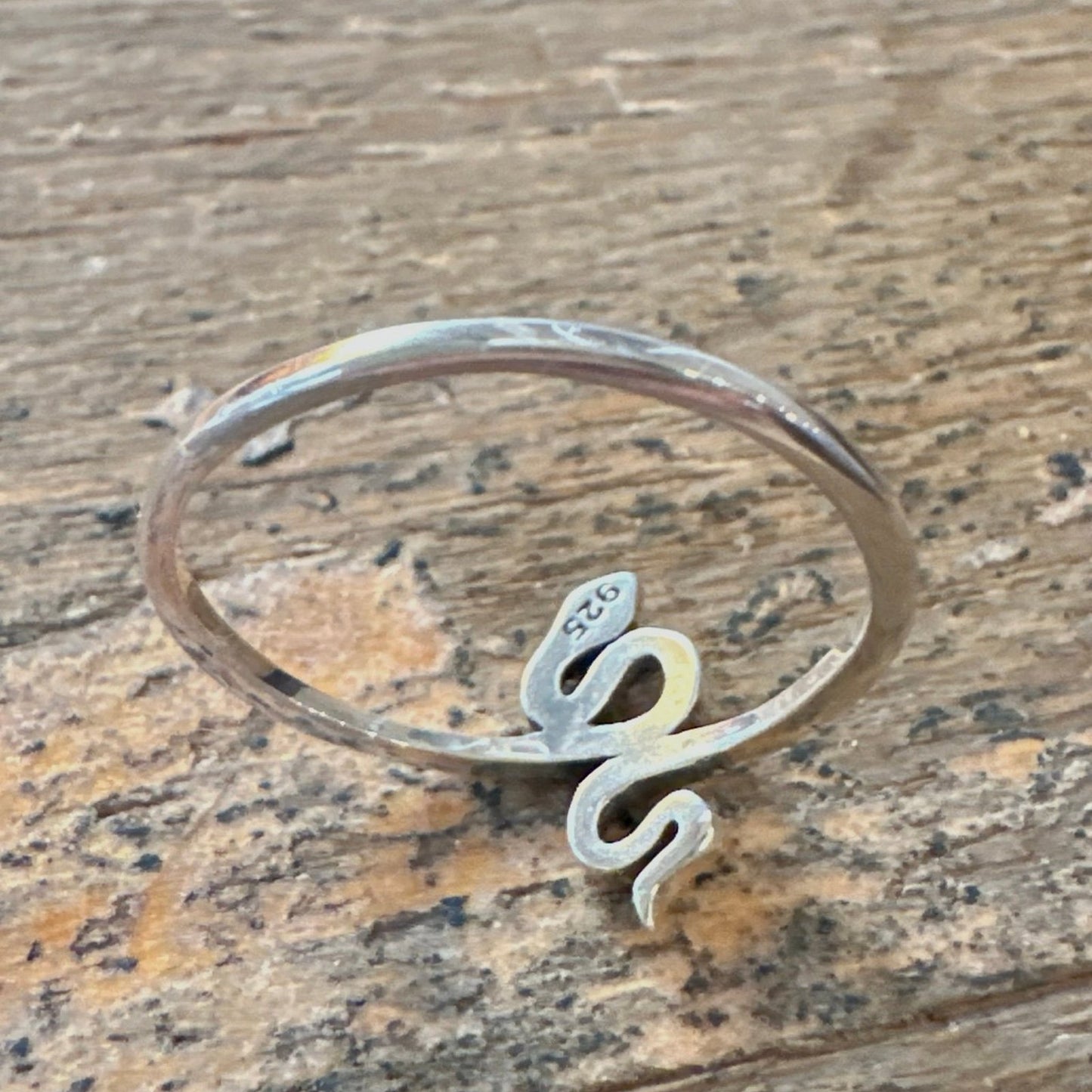 Adorable Dainty Southwestern Lab Opal Snake Ring Sizes 4-10 Sterling Silver .925