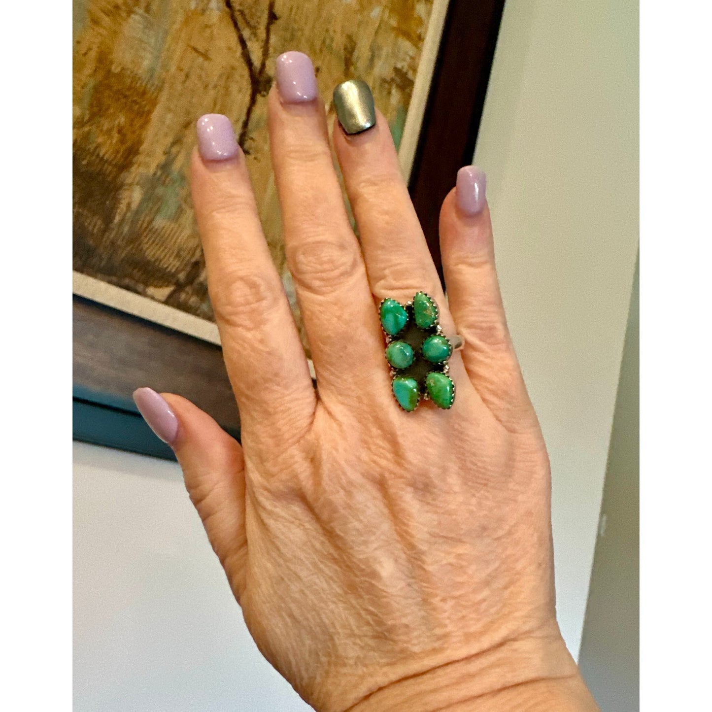 Sonoran Gold Turquoise | 925 Sterling | Adjustable Ring 5-11