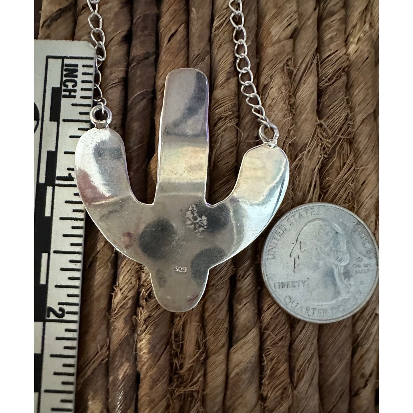 WOW!! Palomino Gold Turquoise | Cactus Necklace | 2” Long