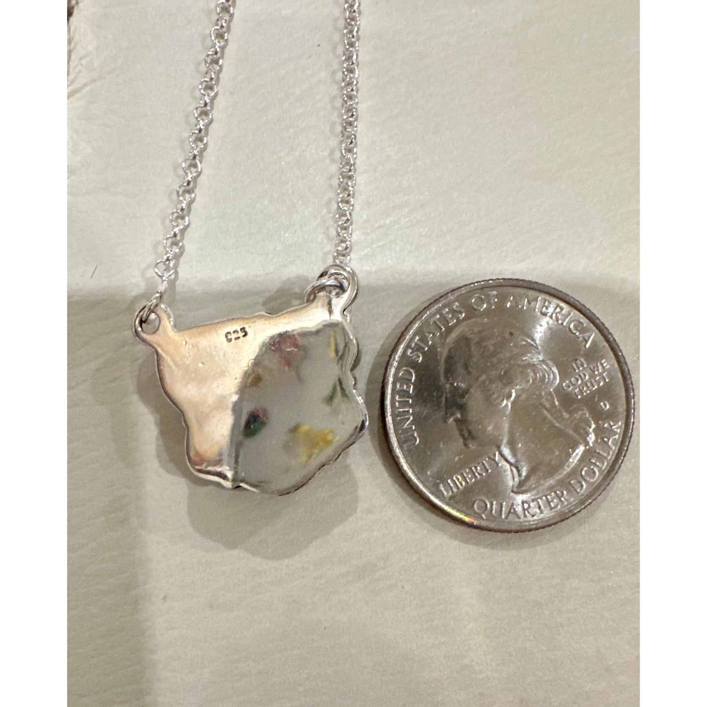 Sonoran Gold Turquoise Necklace Sterling Silver 18”