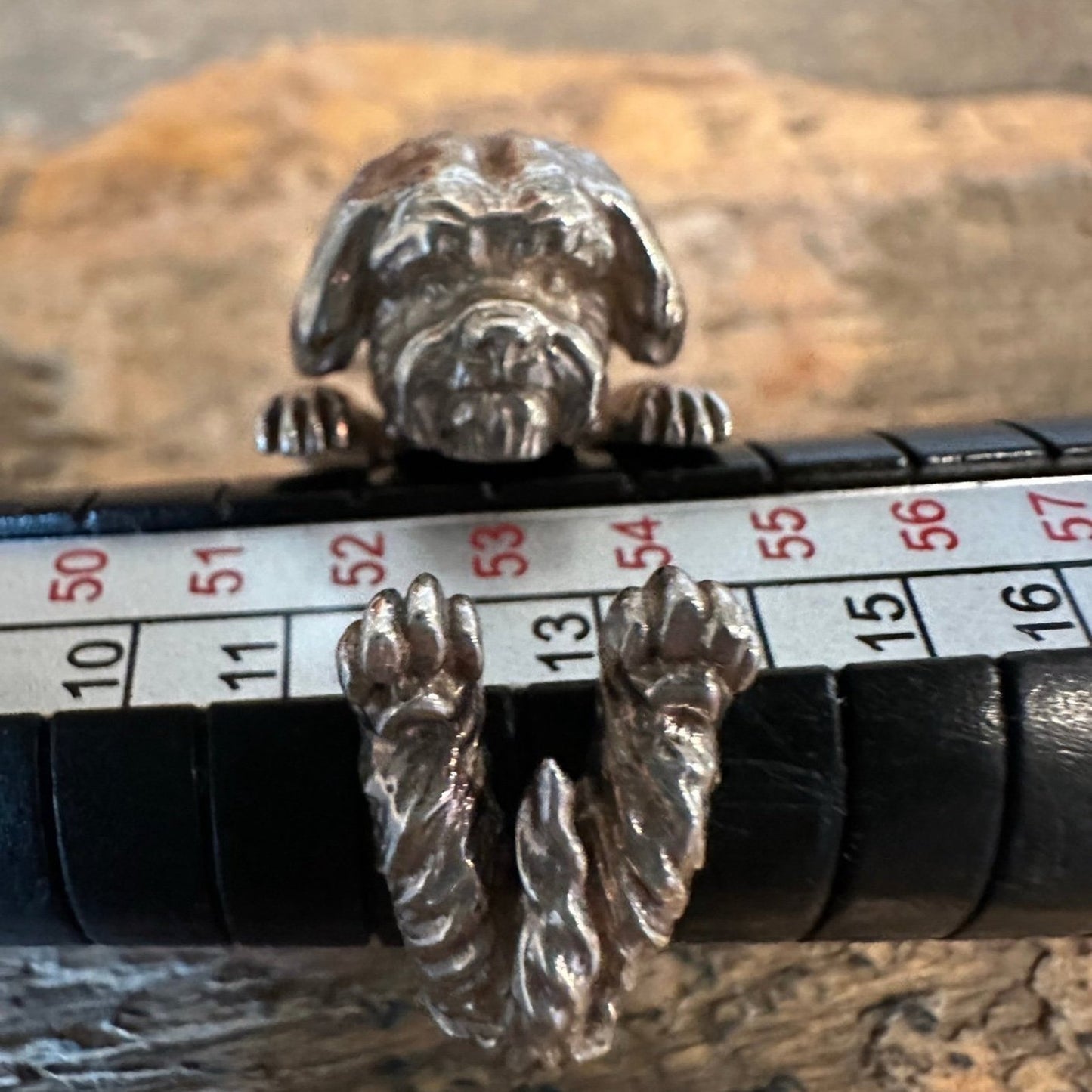 Shih Tzu Ring by Dog Fever Sterling Silver Size 7