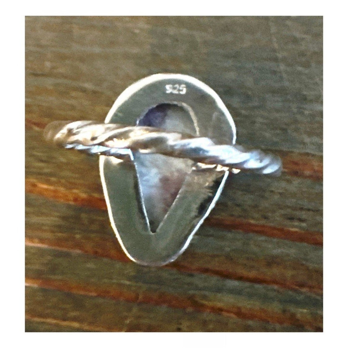 Genuine Pink Rubelite 925 Sterling Silver Ring Size 7