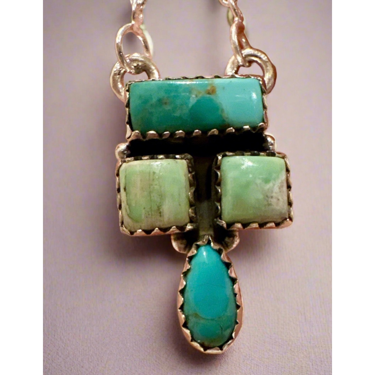 Blue Bird Turquoise | Palomino | Sterling 925 | Necklace 18-20 Inch