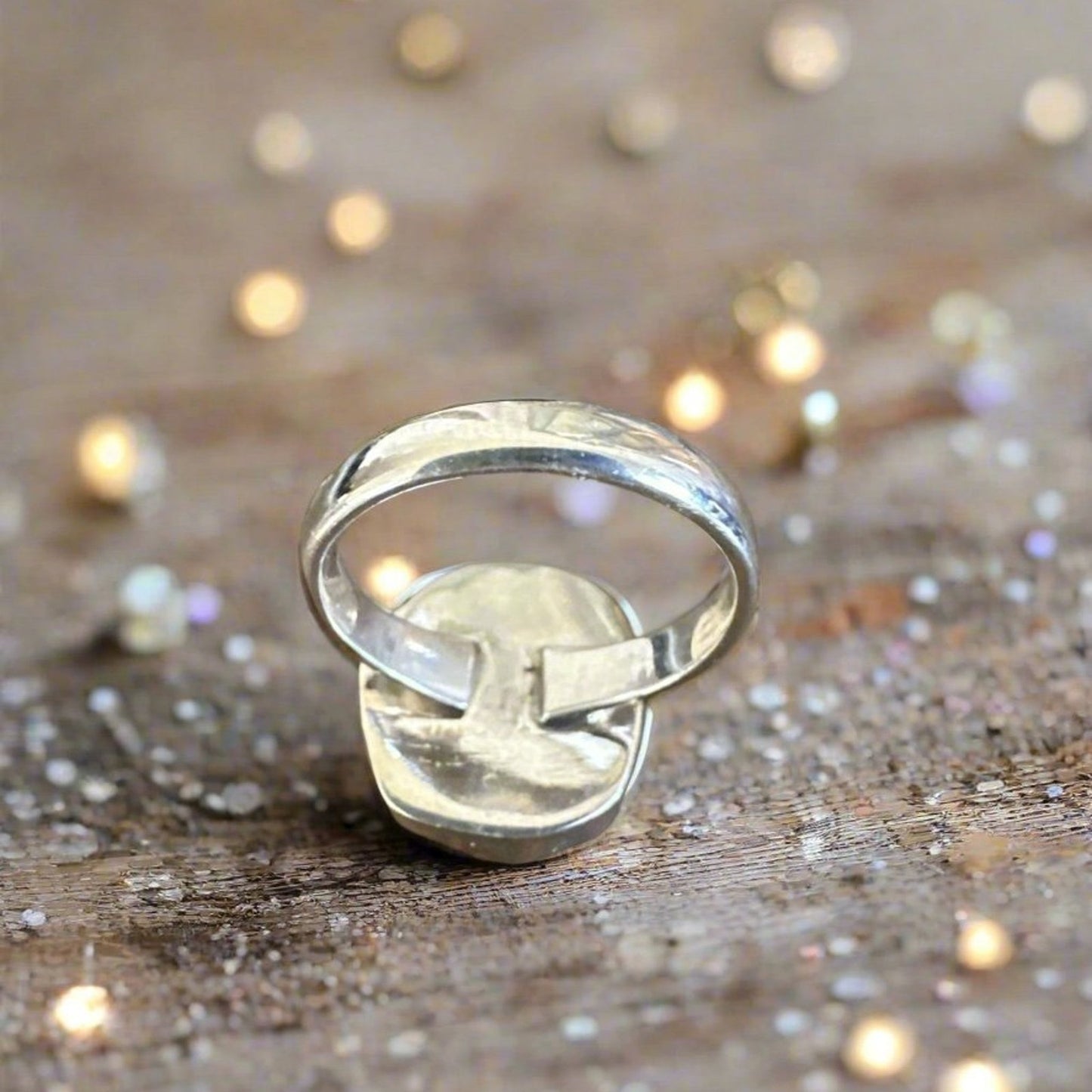 Rough Amethyst Sterling Silver Boho Ring Size 7