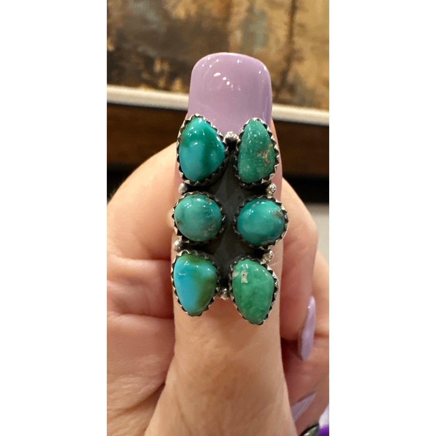 Sonoran Gold Turquoise | 925 Sterling | Adjustable Ring 5-11