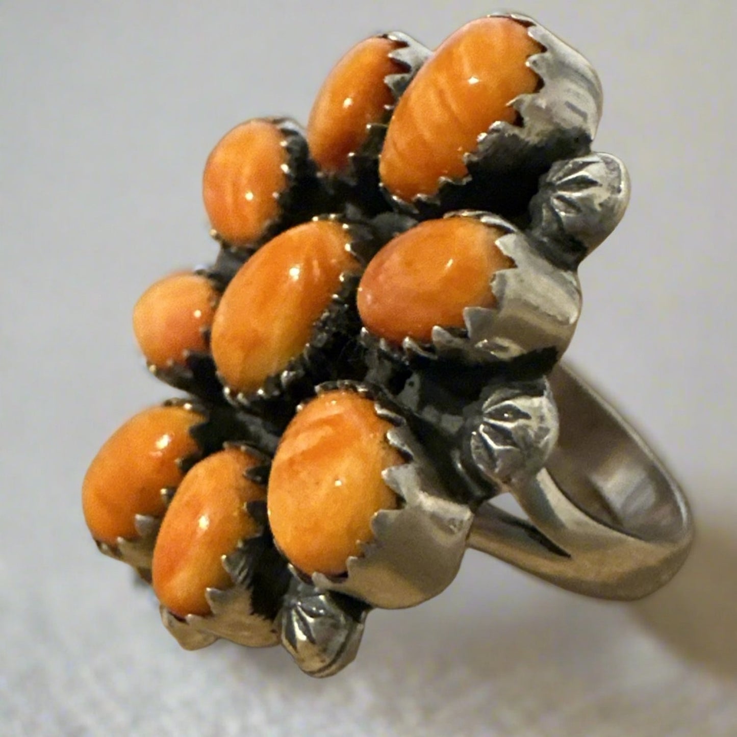 Spiny Oyster Cluster Southwestern Ring Size 8