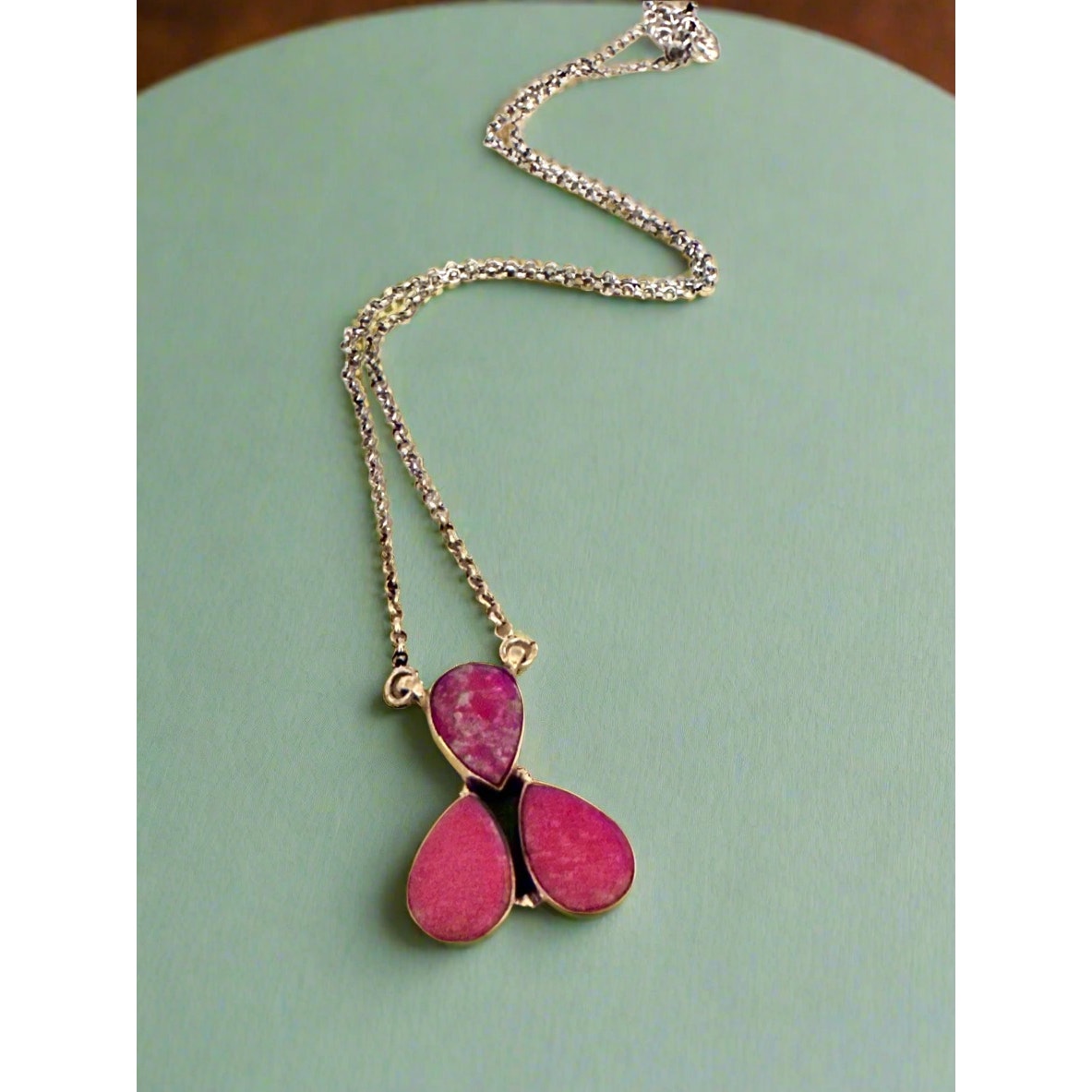 Australian Triplet Pink Opal | Southwestern | Sterling | Necklace 18-20”