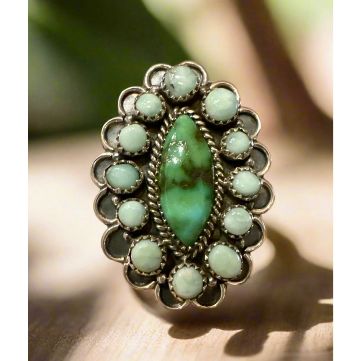 Sonoran Gold Palomino Turquoise | Cluster | Sterling 925 | Adjustable 5-11