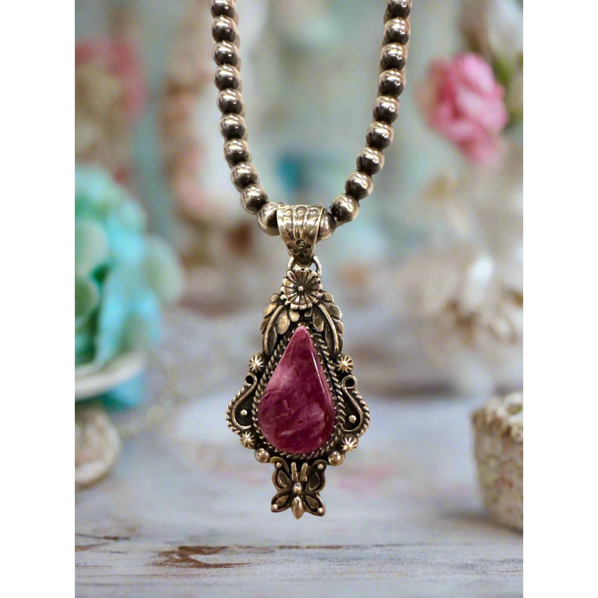 Purple Spiny Oyster | Victorian Style | Sterling 925| Pendant