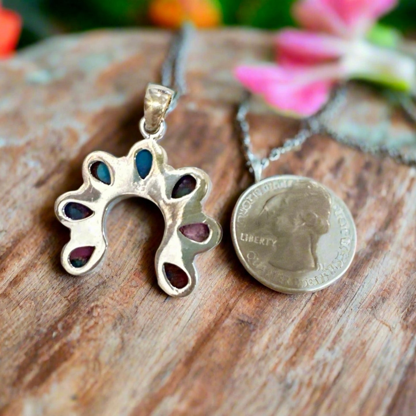 Spiny Oyster Mini Naja Pendant 1.25” 925 Silver