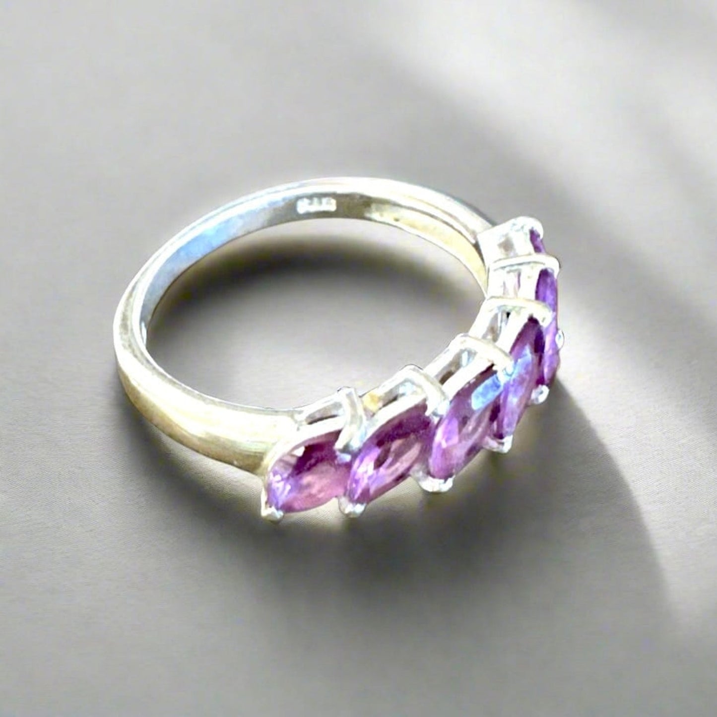 Chuck Clemensy STS Pink Sapphire Band Ring Size 7