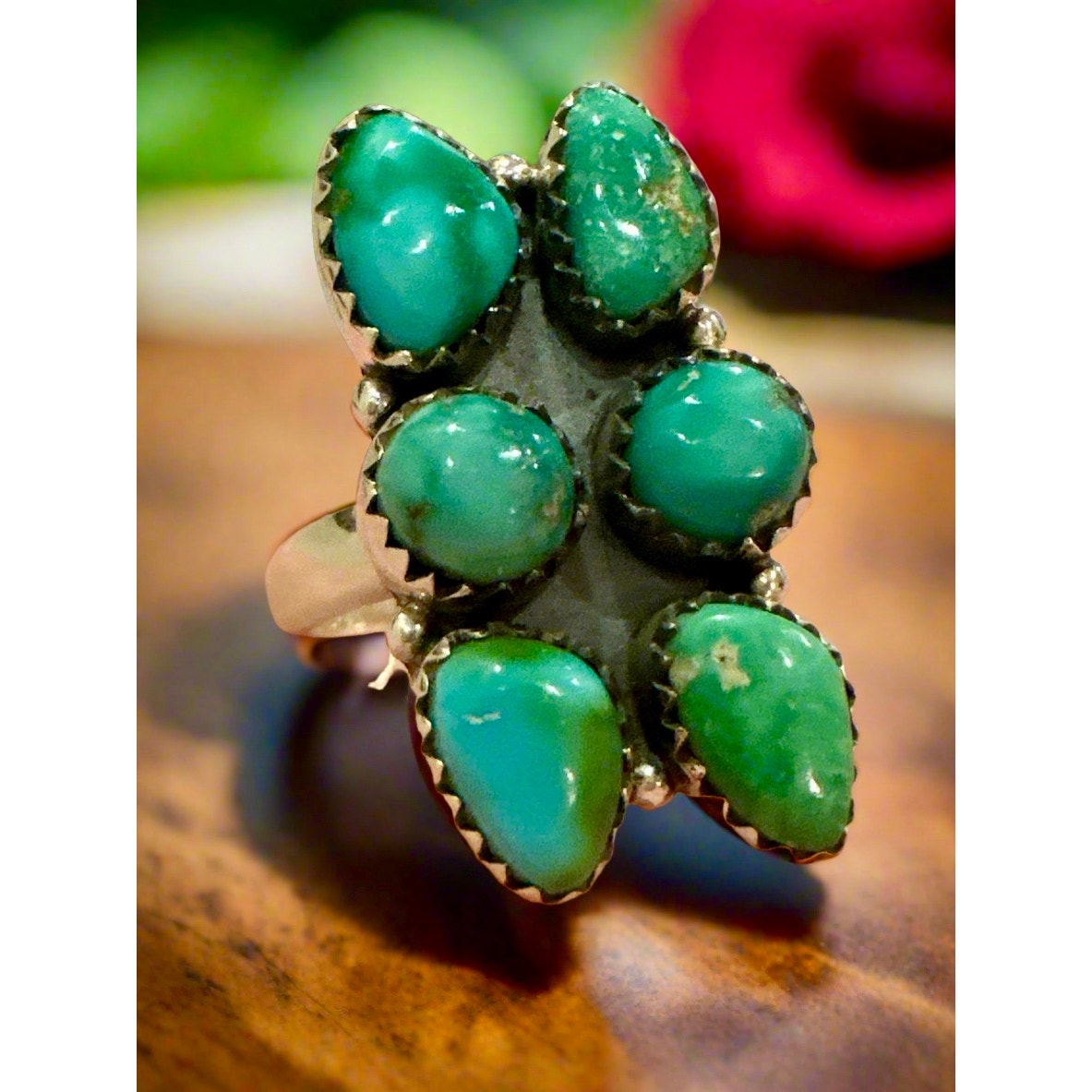 Sonoran Gold Turquoise | 925 Sterling | Adjustable Ring 5-11