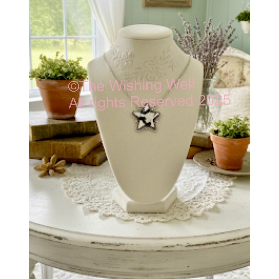 White Buffalo Star | Adjustable Necklace 18-20”