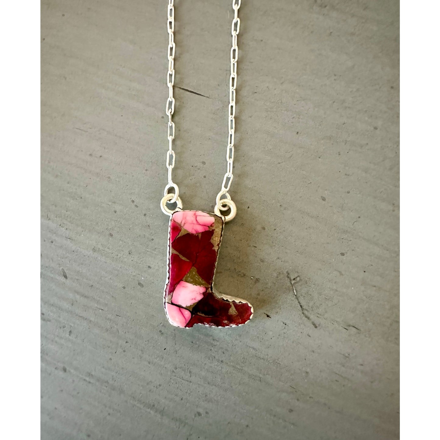 Red Rose Dahlia | Cowboy/Cowgirl Boot | 925 Sterling | 18-20”