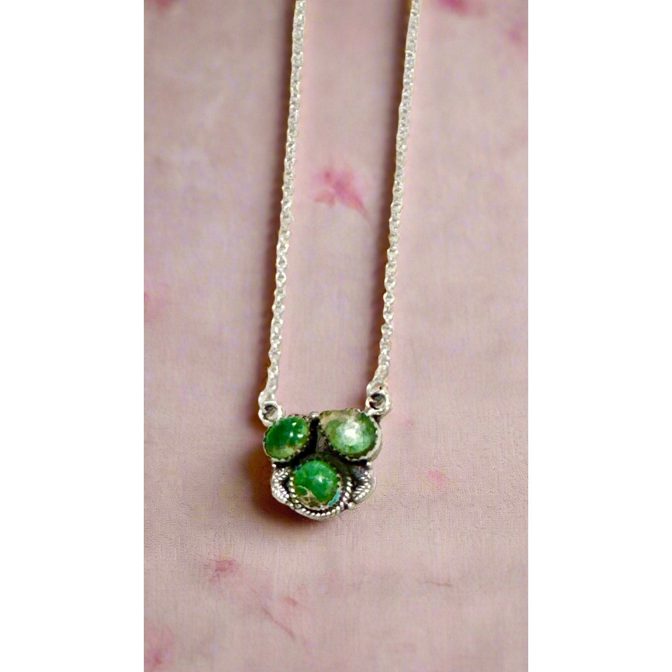 Sonoran Gold Turquoise Necklace Sterling Silver 18”