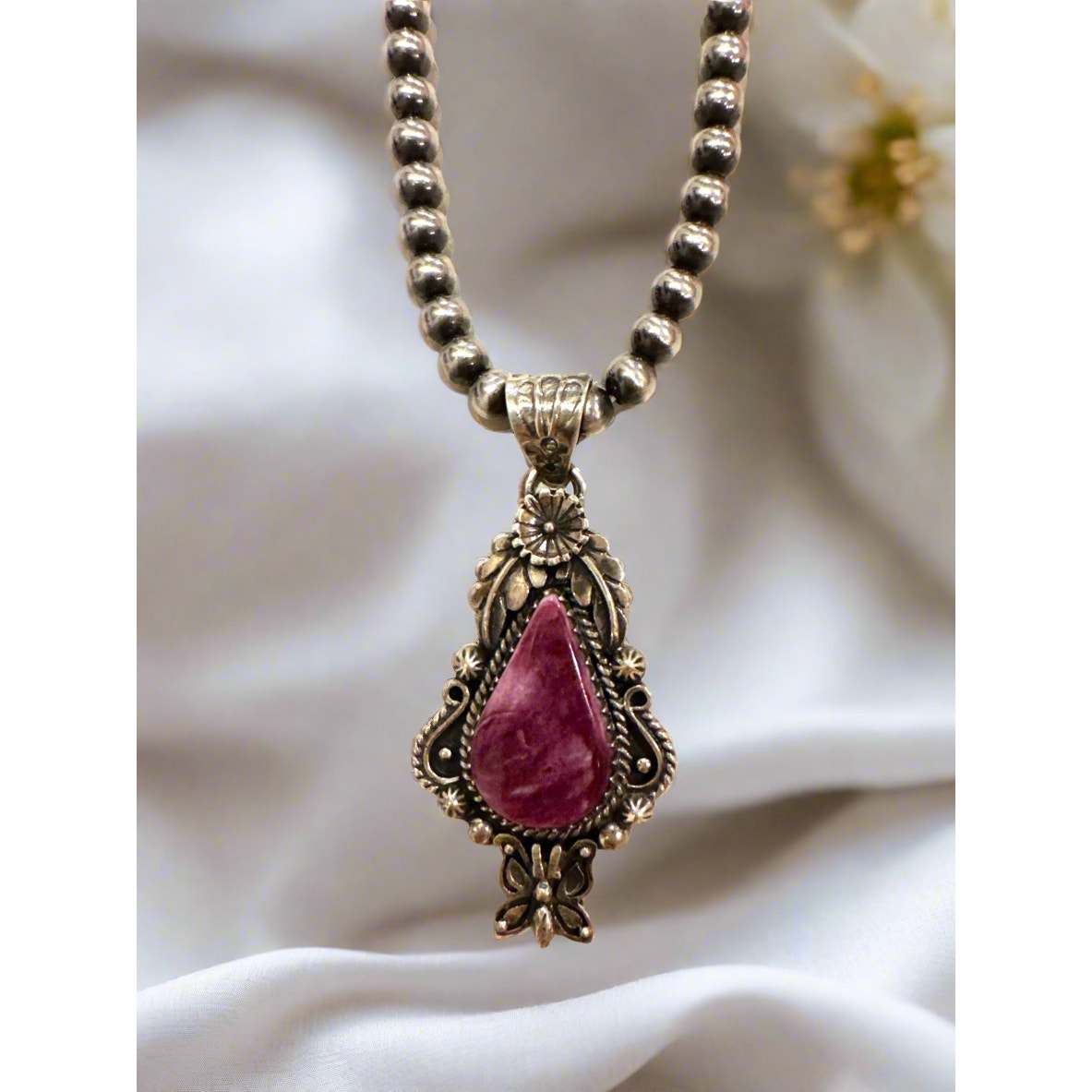 Purple Spiny Oyster | Victorian Style | Sterling 925| Pendant