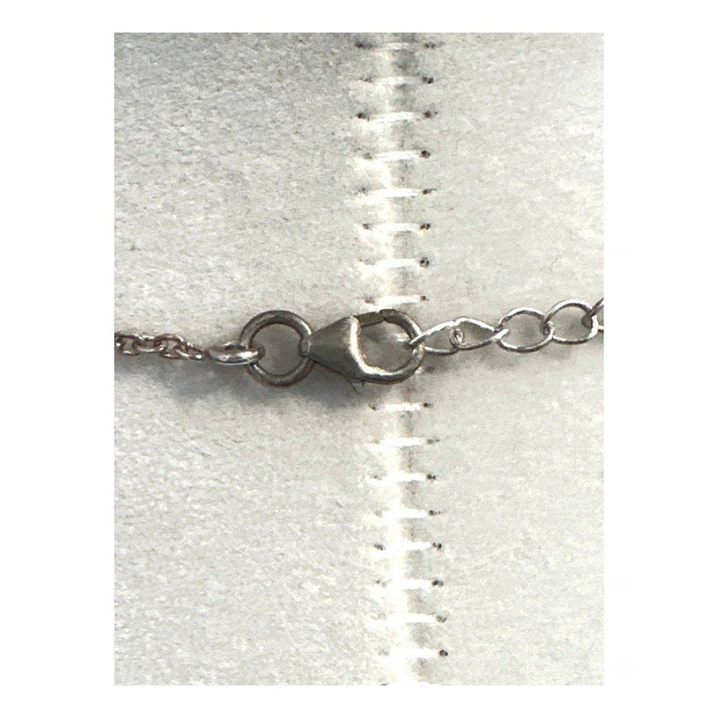 Handmade Oxidized Sterling Silver Crescent Moon Necklace w Rough Ruby Gemstones