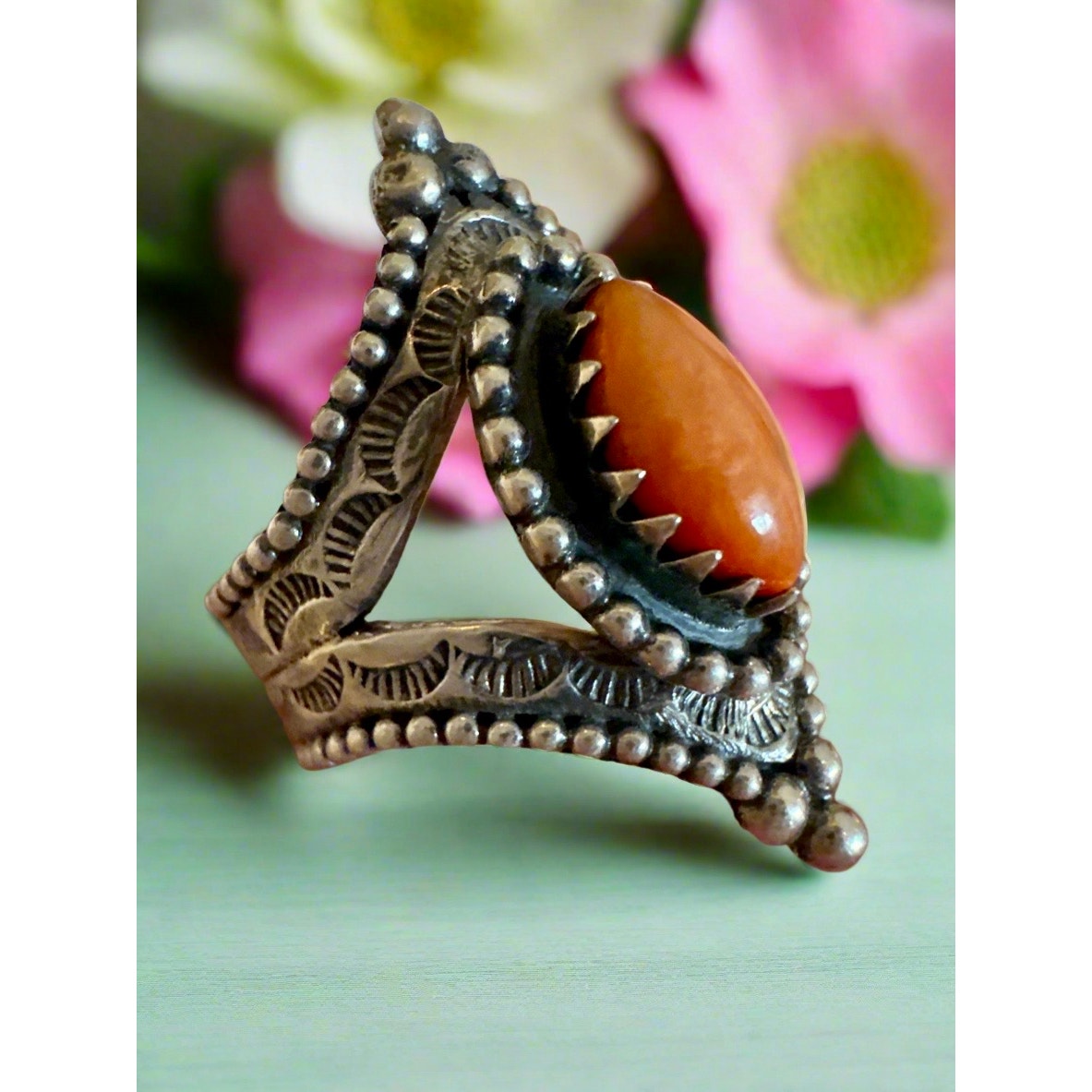 Spiny Oyster | Sterling Silver 925 | Ring Size 7