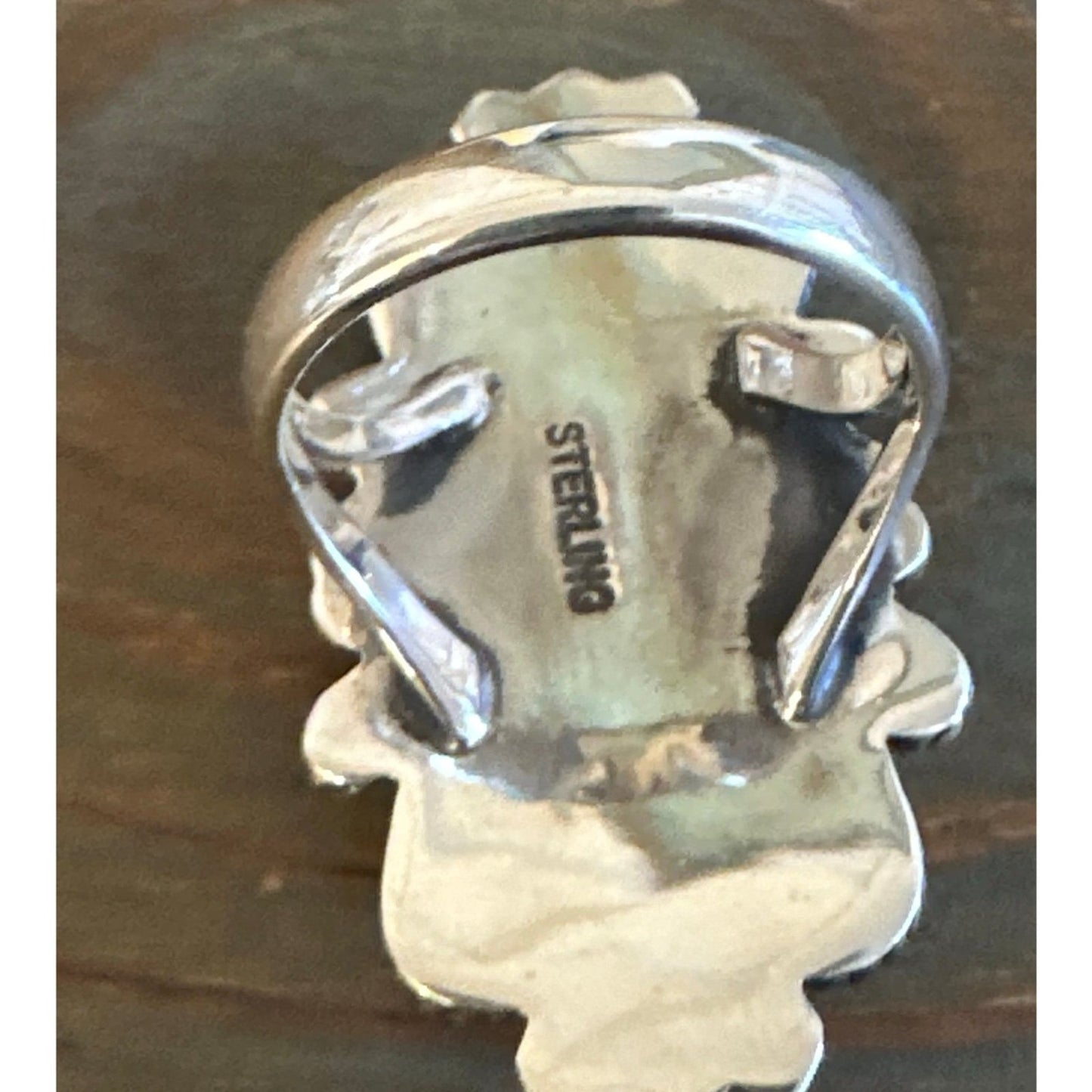 Handmade Turquoise, Intricate .925 Sterling Silver Southwestern Ring Size 7