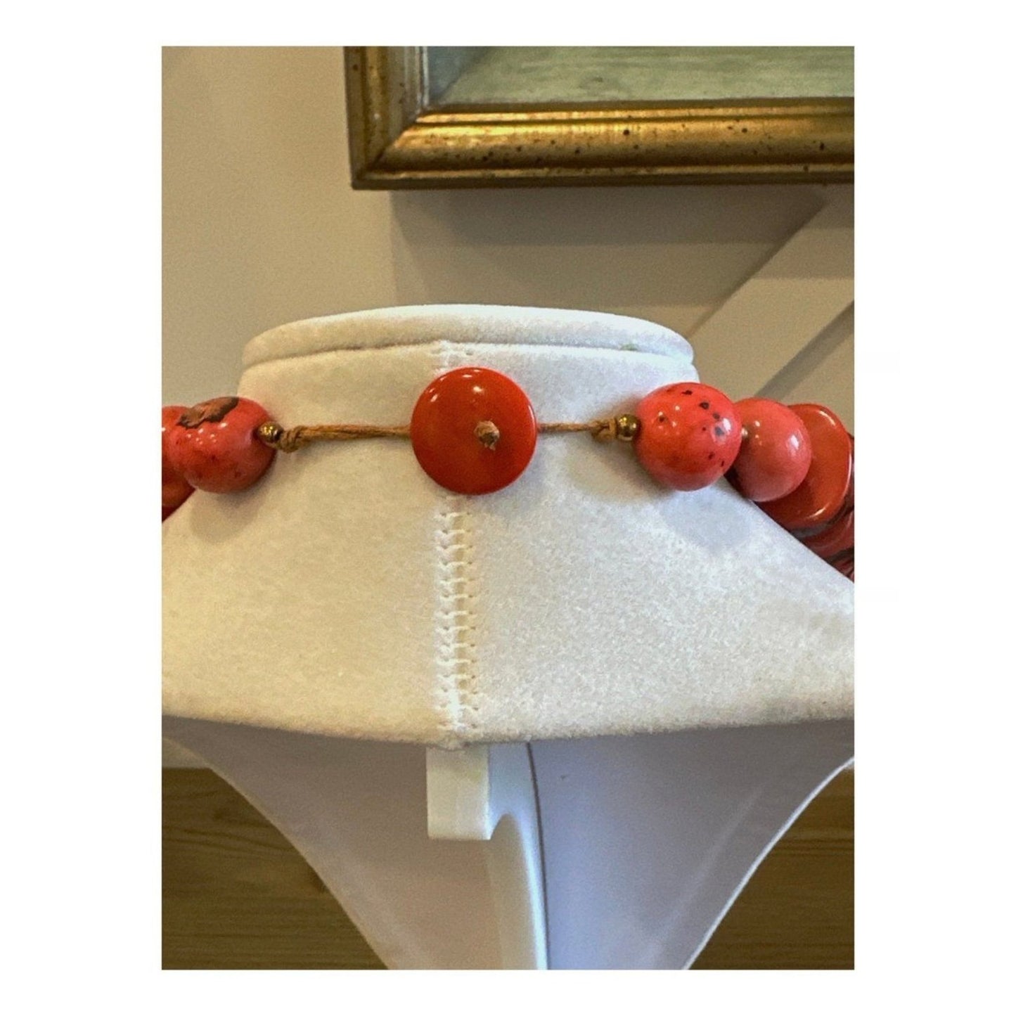 Handmade Tagua Nut Necklace - Eco-Friendly Artisan Jewelry-Pink-18”