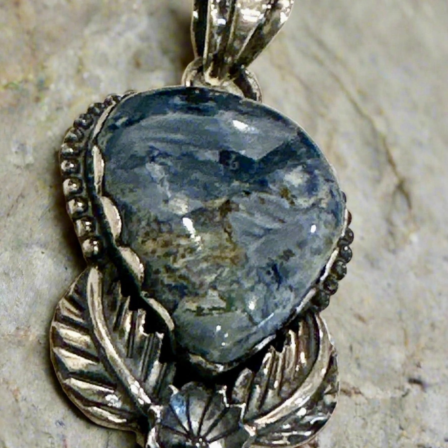 Pietersite .925 Sterling Silver Pendant 2”