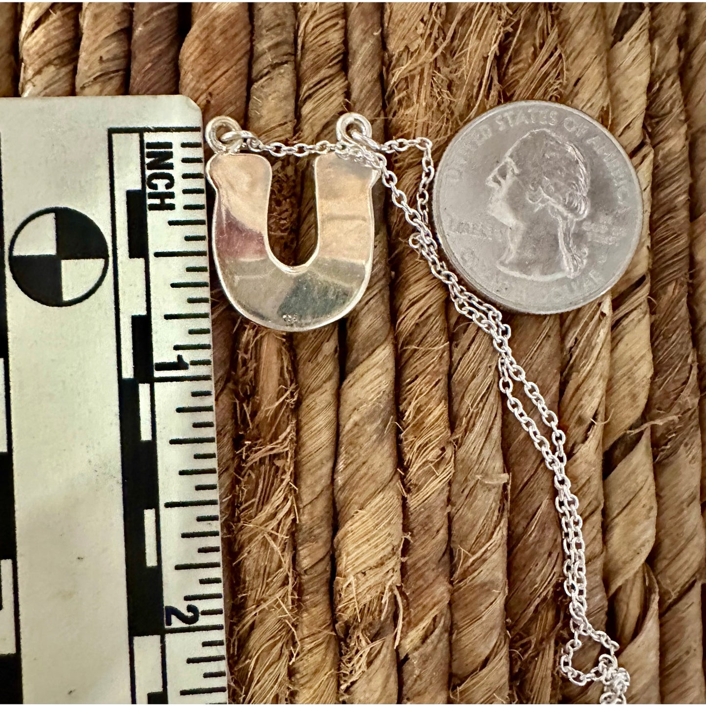 Horseshoe Spiny Oyster Sterling Silver Necklace Adjustable 16-18”