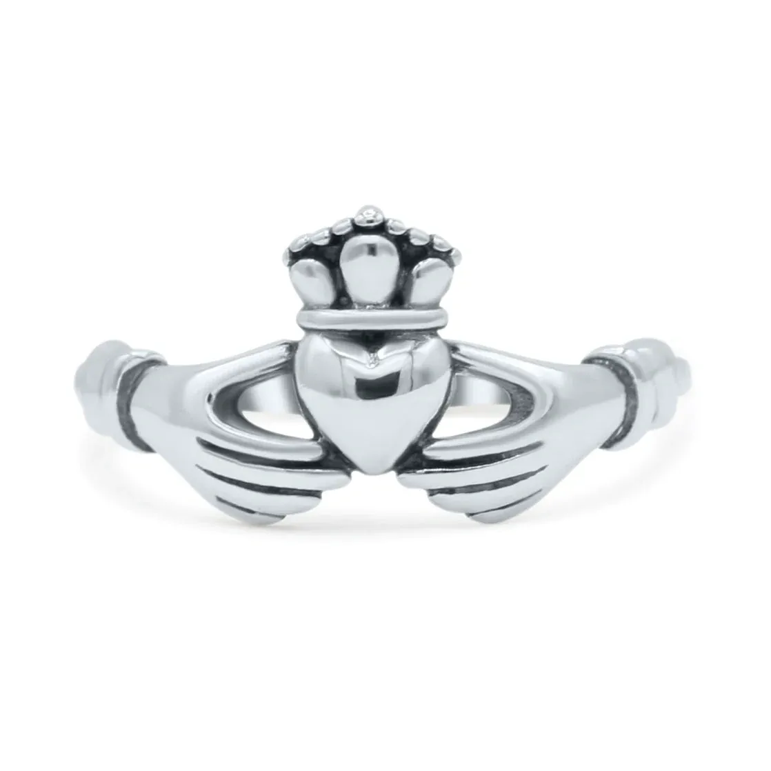 Traditional Irish Claddah ring twisted rope design