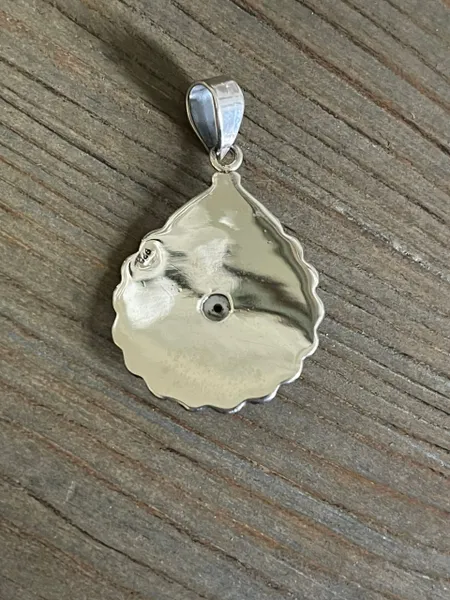 Natural Pearl Solid Sterling Silver 925 Pendant