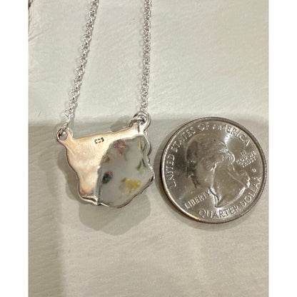 Sonoran Gold Turquoise Necklace Sterling Silver 18”