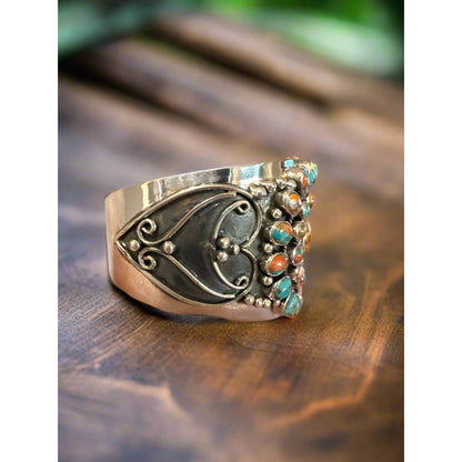 HUGE!!! Spiny Oyster Southwestern Cuff Bracelet Size 8+