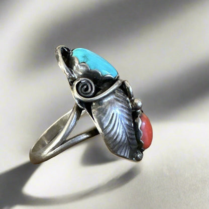 Vintage Native American Ring Makers Initials“TC” Size 6