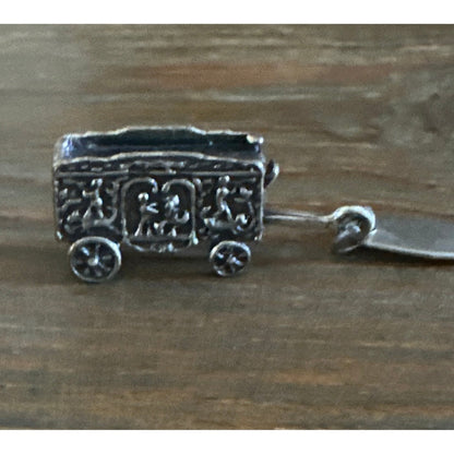 Vintage Ringling, brothers, circus car sterling silver charm