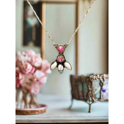 Cotton Candy Turquoise | Paperclip Necklace | 925 18-20”