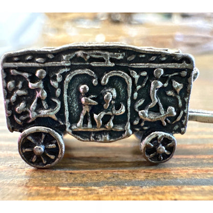 Vintage Ringling, brothers, circus car sterling silver charm