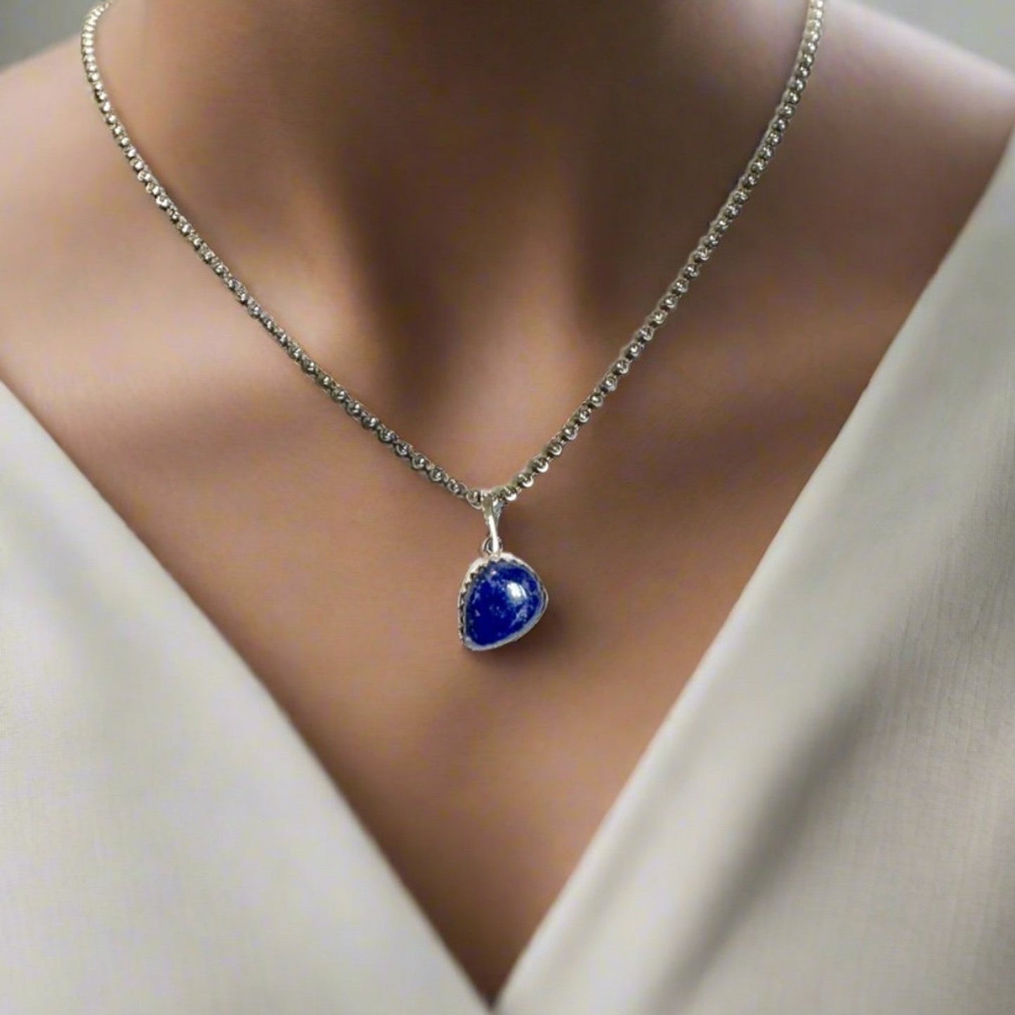 Stunning! Handmade Natural Lapis Lazuli Pendant