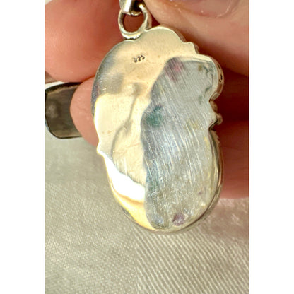 Aurora Opal | Sterling 925 | Teardrop Pendant