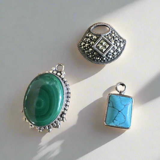 Vintage Sterling Silver Pendants