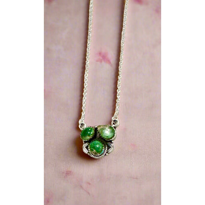 Sonoran Gold Turquoise Necklace Sterling Silver 18”