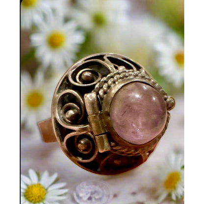 Vintage Taxco Mexico | Amethyst Poison Ring|  Adjustable