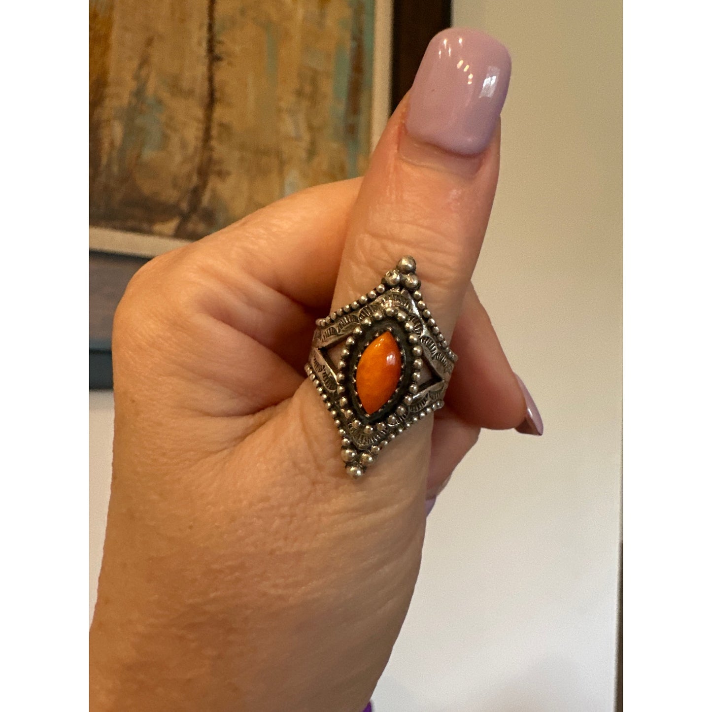 Spiny Oyster | Sterling Silver 925 |  Ring Size 7