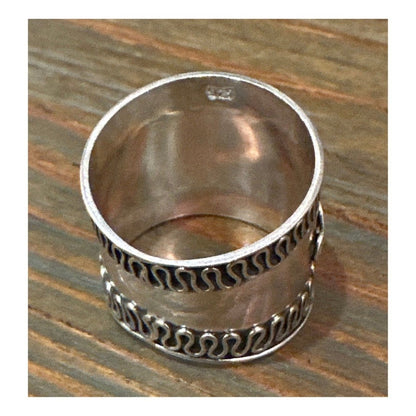 Moonstone Balli Ring .925 Sterling Silver Boho Size Sz 7.5