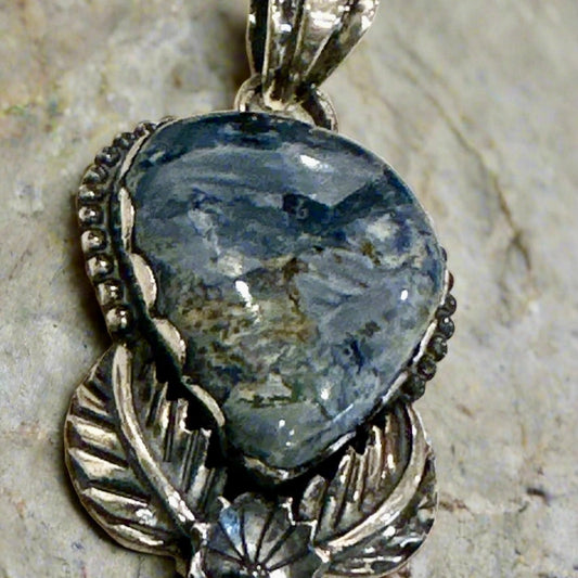 Pietersite .925 Sterling Silver Pendant 2”