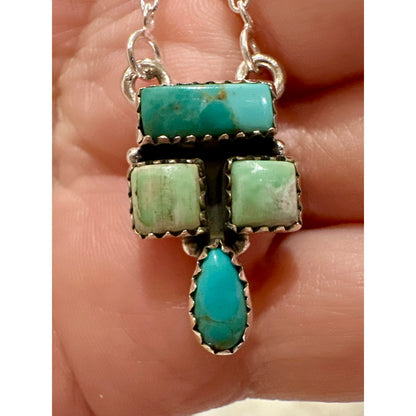 Blue Bird Turquoise | Palomino | Sterling 925 | Necklace 18-20 Inch