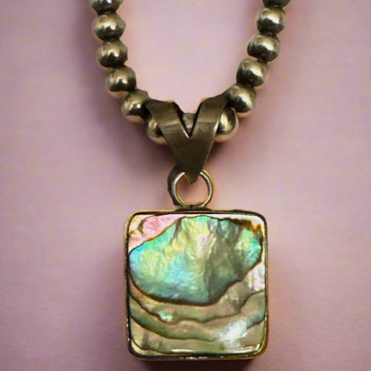 Gorgeous! Vintage Abalone Shell Pendant