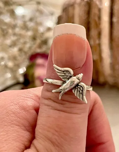 Sparrow Band Plain Ring 925 Sterling Silver